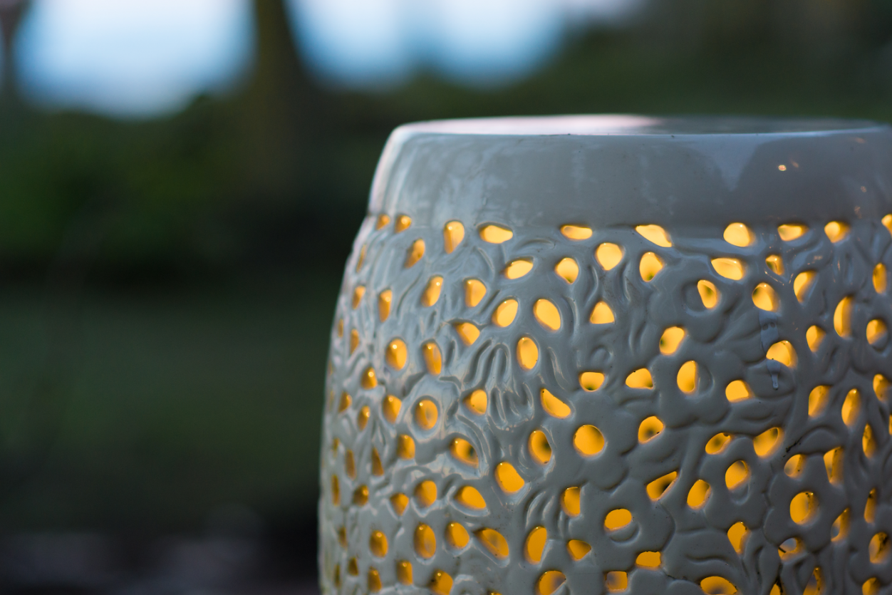 Port Townsend - Vase Light Closeup