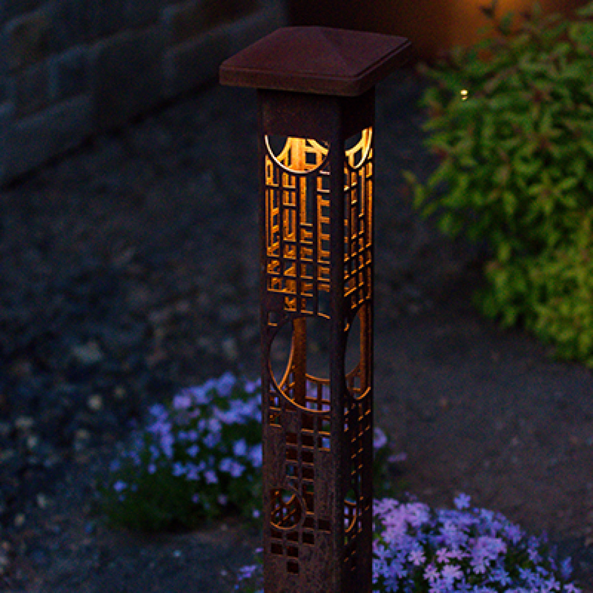 Bollard-FLW-Circles--25-inch