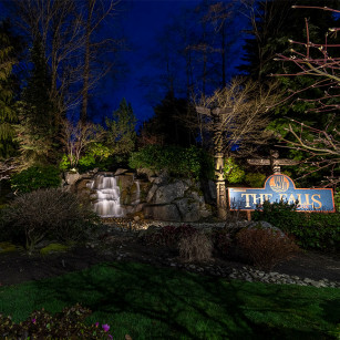 The Falls at Snomish Cascade- falls in the garden