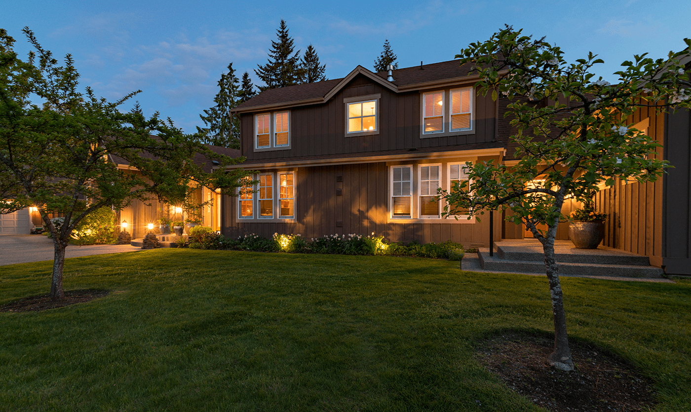 Cottage Lake Home- front yard