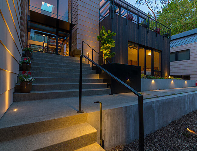 West Seattle- stairs to the entrance