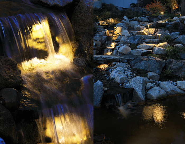 Juanita Hillside-pond with flowing water