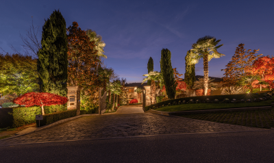 Lake Washington Home-driveway leading to main road
