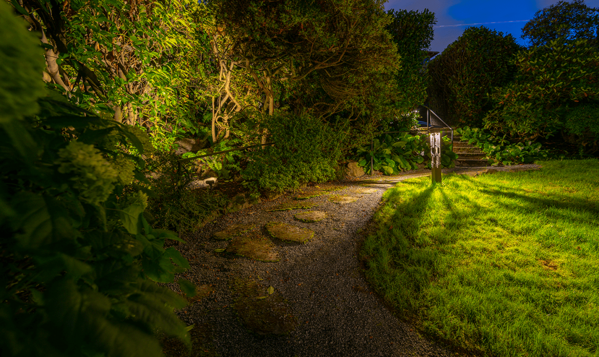Laurelhurst property- pathway in the side of lawn