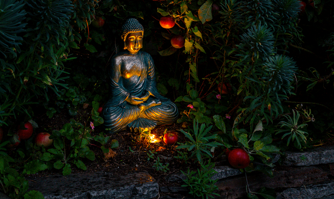 Laurelhurst property- Statue of Budha