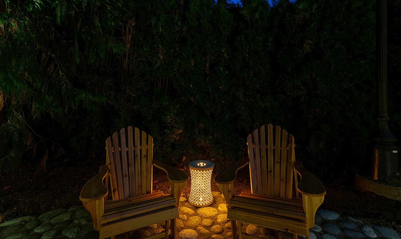 Marymoor park -lights design with chairs