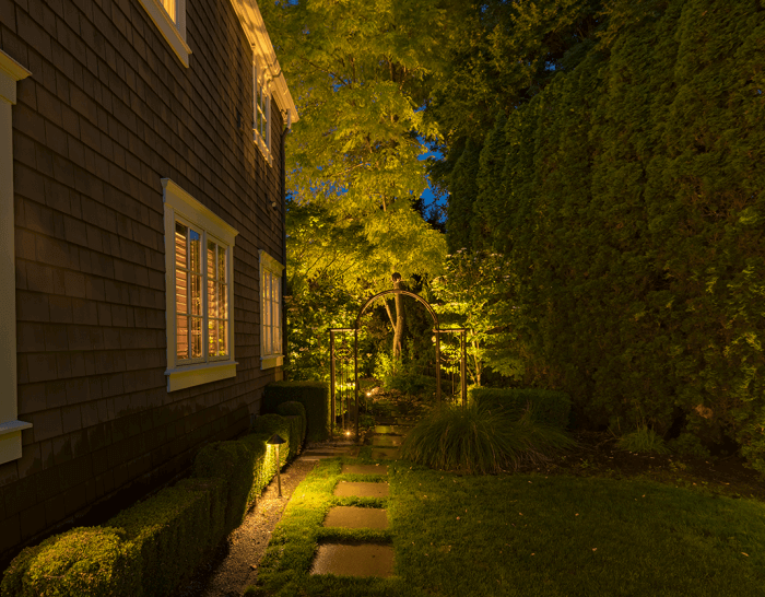 Medina Home- Alleyway on the side of the house