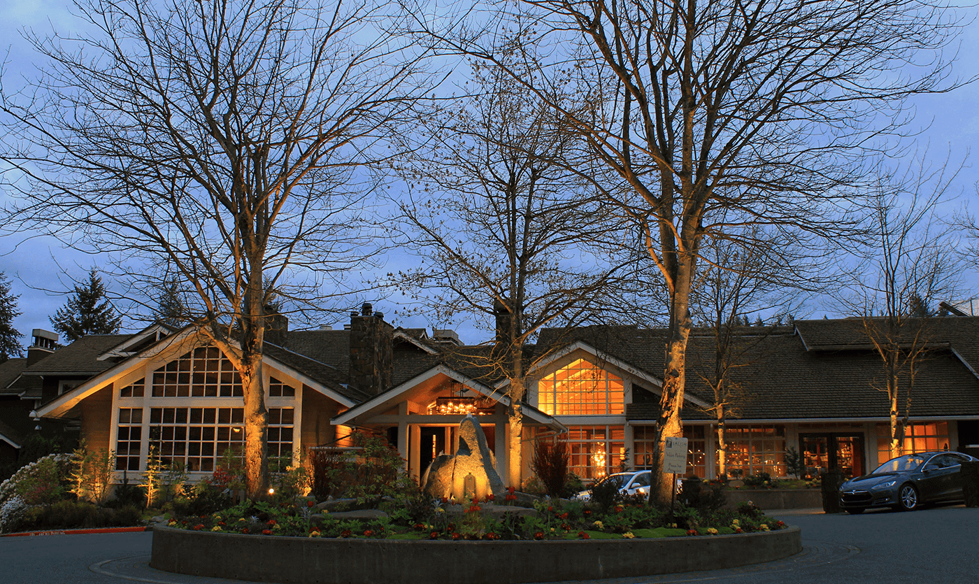 Salish Lodge- Trees in the rotunda
