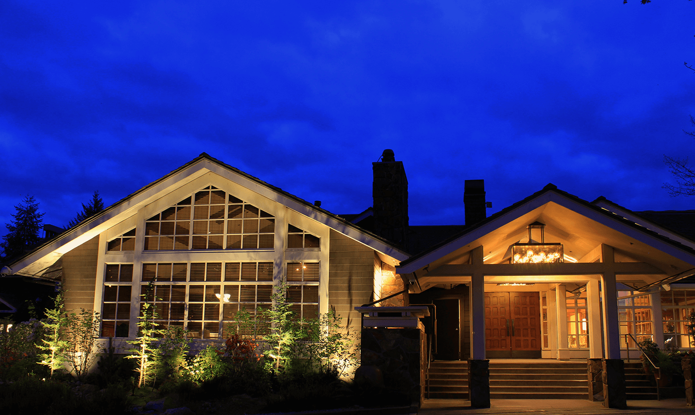Salish Lodge-steps leading to main door
