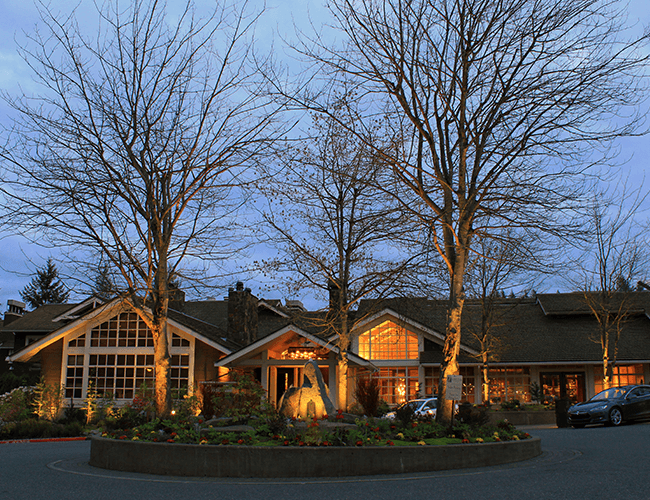 Salish Lodge- Trees in the rotunda