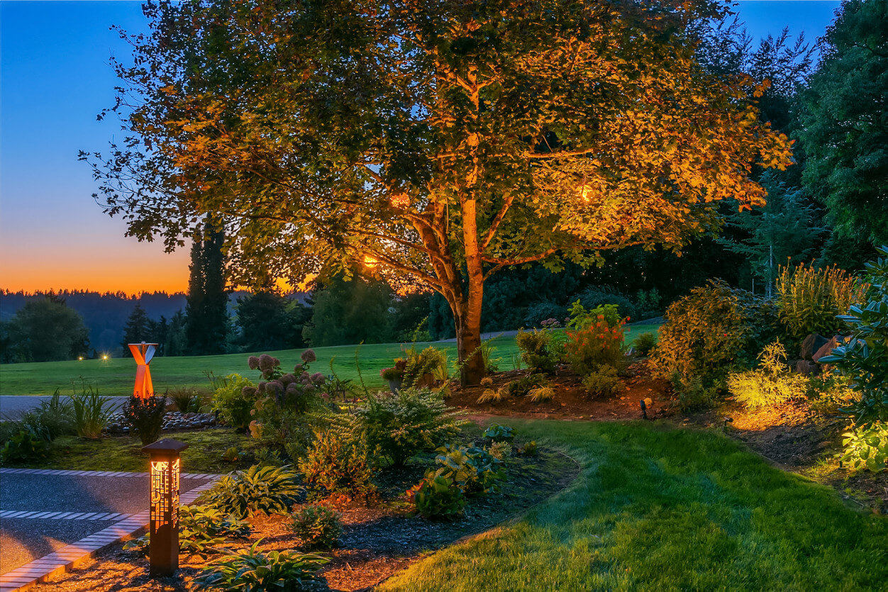 Hollywood Hills Outdoor Lighting Woodinville, WA Northwest Outdoor
