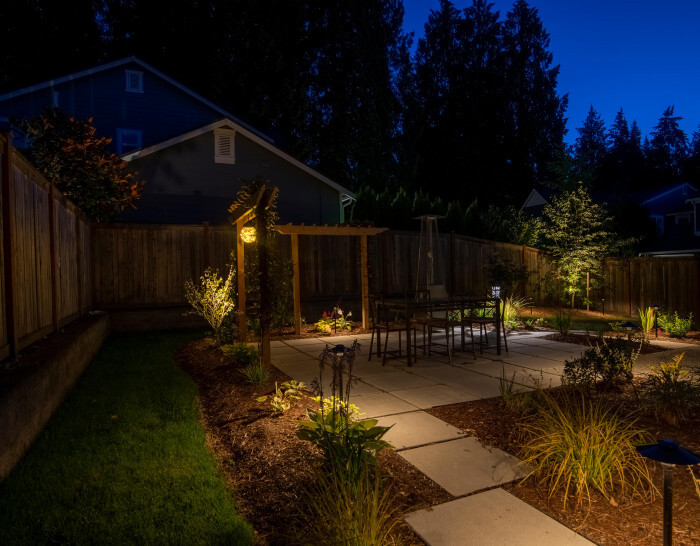 Northwest Outdoor Lighting installs led lights for Kirkland home.