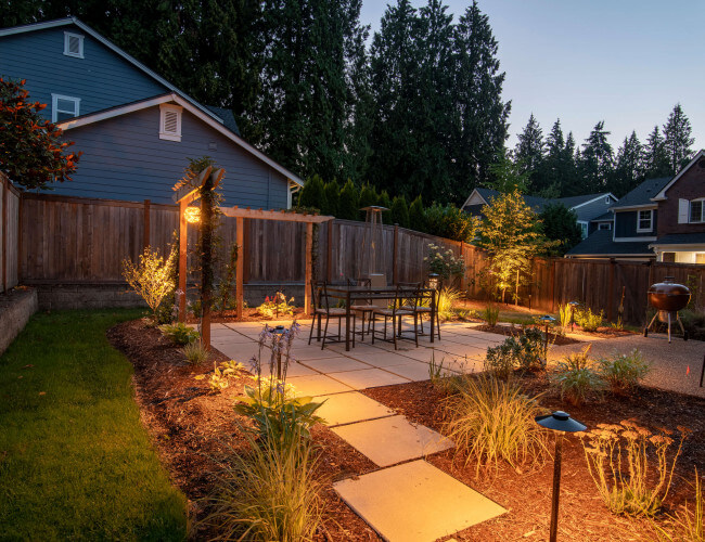 Northwest Outdoor Lighting installs led lights for Kirkland home.